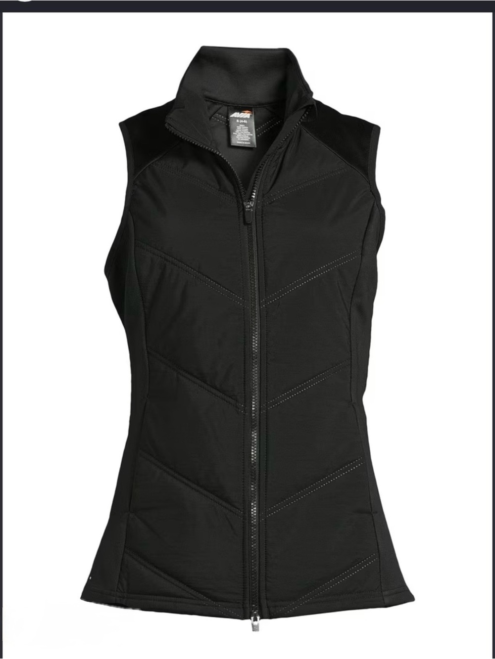 Avia Black Quilted Sleeveless Puffer Vest